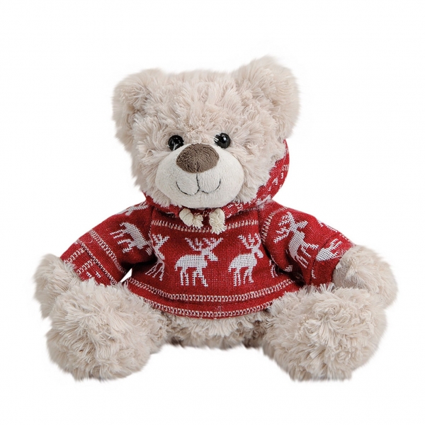 Plüsch Bär mit Pulli Hirsch 27cm